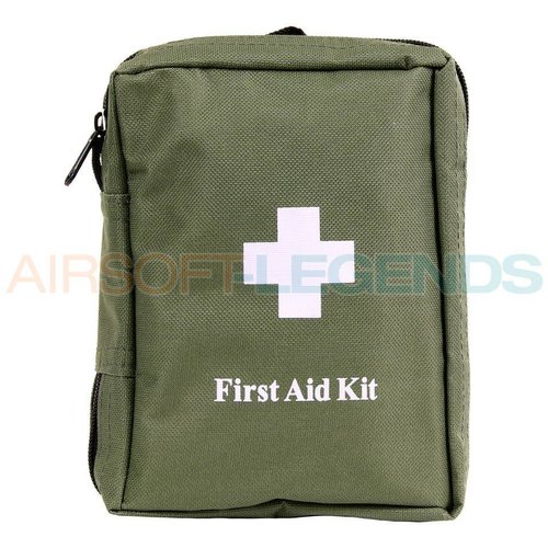 Mil-Tec First Aid Kit incl. Molle Pouch OD Green Mil-Tec First Aid Kit incl. Molle Pouch OD Green
