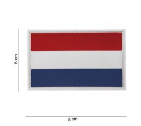 101Inc. Niederländische Flagge Gummi Patch 101Inc. Niederländische Flagge Gummi Patch