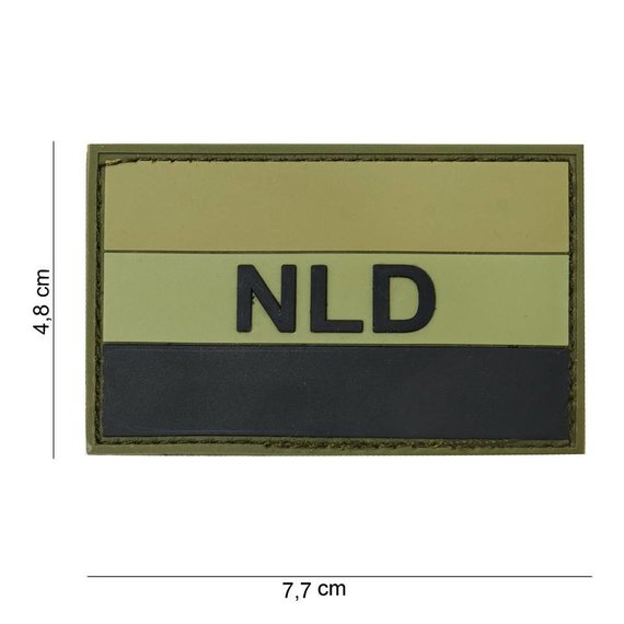 NLD Rubber Patch Green/Black