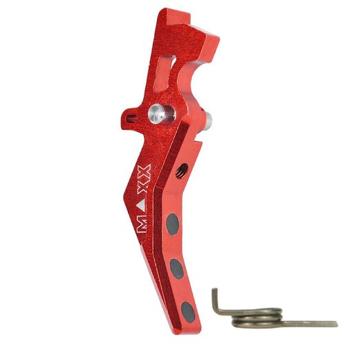 Maxx Model Maxx Model CNC Aluminum Advanced Trigger Style B - Red Maxx Model Maxx Model CNC Aluminum Advanced Trigger Style B - Red