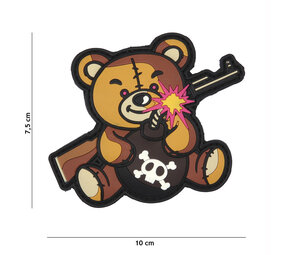 101Inc. Terror Teddy PVC Patch Brown 101Inc. Terror Teddy PVC Patch Brown