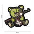 Terror Teddy PVC Patch Green Terror Teddy PVC Patch Green