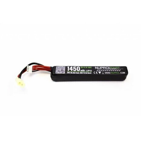Nuprol 11.1V Lipo 1450MaH 30c Stick Type Mini Tamiya Nuprol 11.1V Lipo 1450MaH 30c Stick Type Mini Tamiya