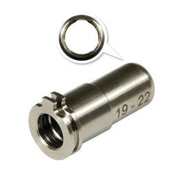 Maxx Model CNC Titanium Adjustable Air Seal Nozzle 19mm - 22mm for AEG