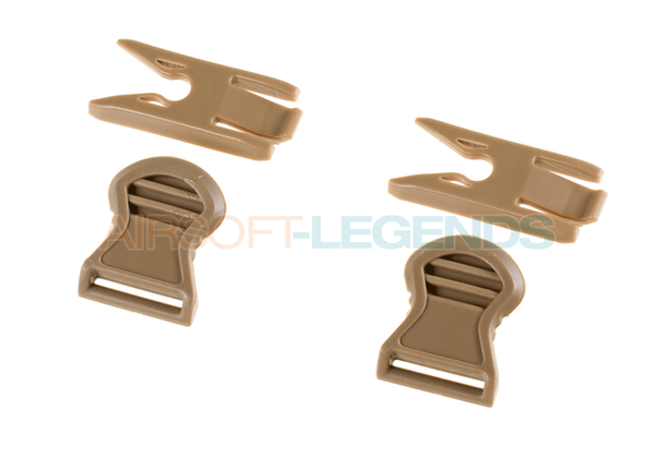 FMA Goggle Swivel Clips 19mm Dark Earth FMA Goggle Swivel Clips 19mm Dark Earth