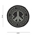 Peace Rubber Patch Black Peace Rubber Patch Black