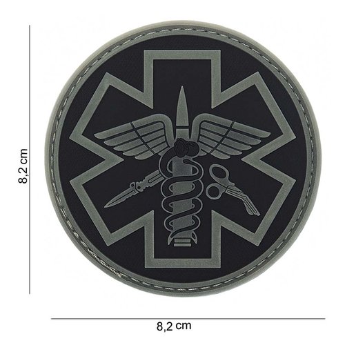 101Inc. Para Medic Rubber Patch Black/Grey 101Inc. Para Medic Rubber Patch Black/Grey