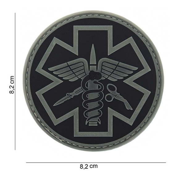 Para Medic Rubber Patch Black/Grey