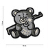 Terror Teddy PVC Patch Grey Terror Teddy PVC Patch Grey