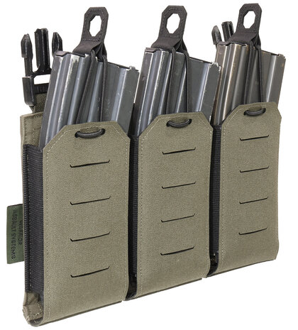 Warrior Assault Systems Laser Cut Detachable Triple 5.56 Mag Pouch Ranger Green Warrior Assault Systems Laser Cut Detachable Triple 5.56 Mag Pouch Ranger Green
