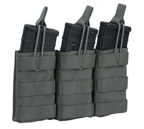 Warrior Assault Systems Triple Open Mag Pouch M4 5.56mm Ranger Green