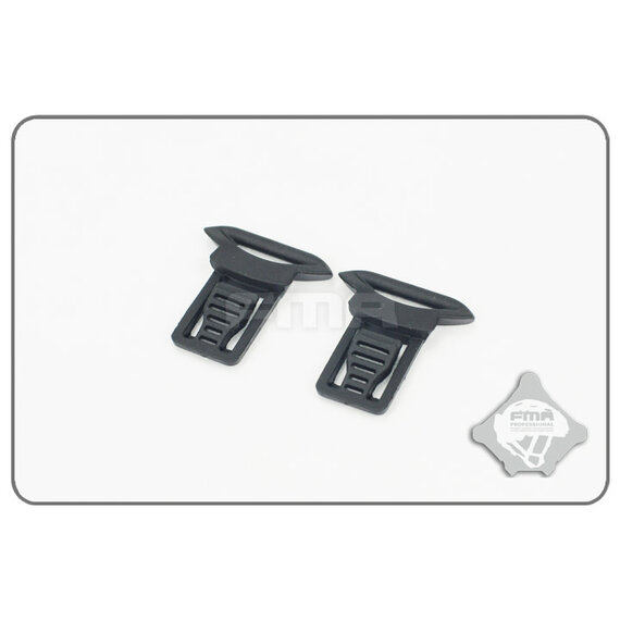 Goggle Swivel Clips 19mm Black
