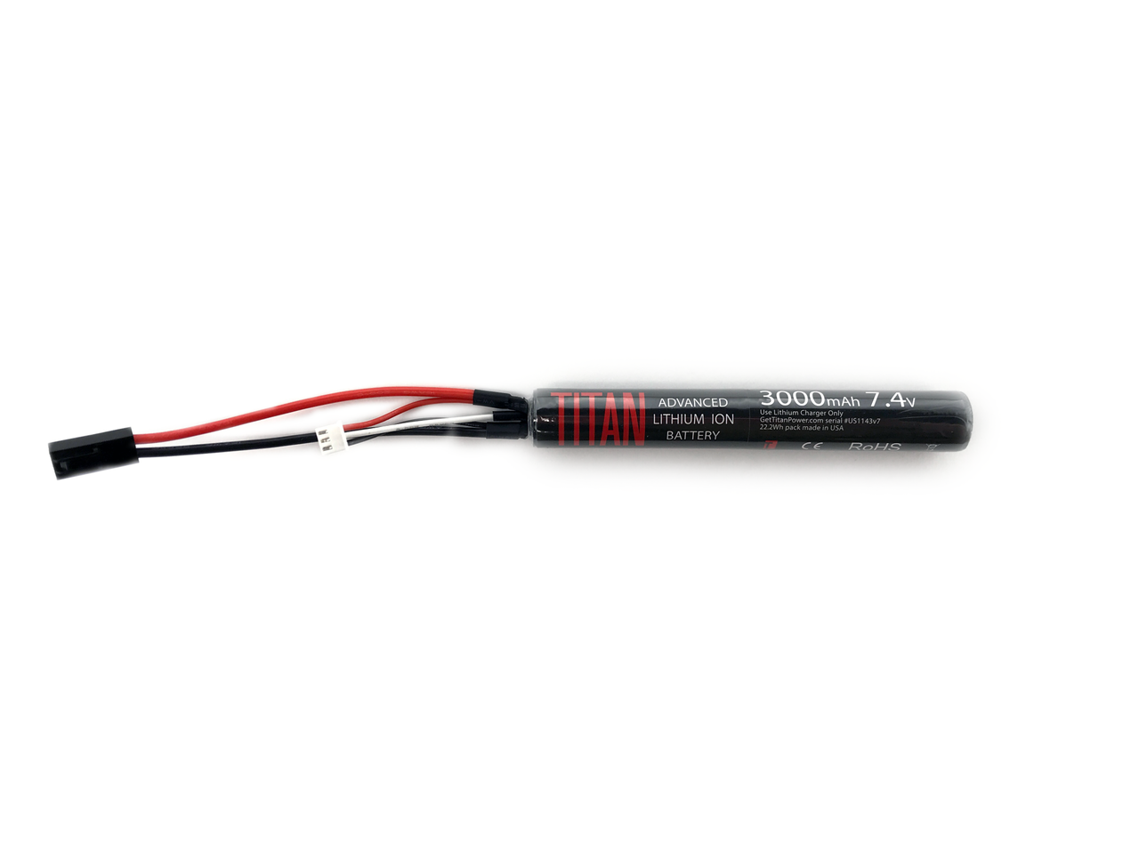 Titan 7.4v Li-ion 3000mAh Stick Tamiya