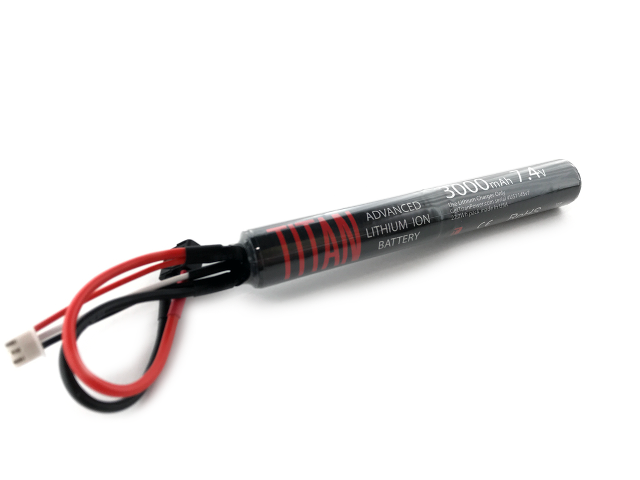 Titan 7.4v Li-ion 3000mAh Stick Deans
