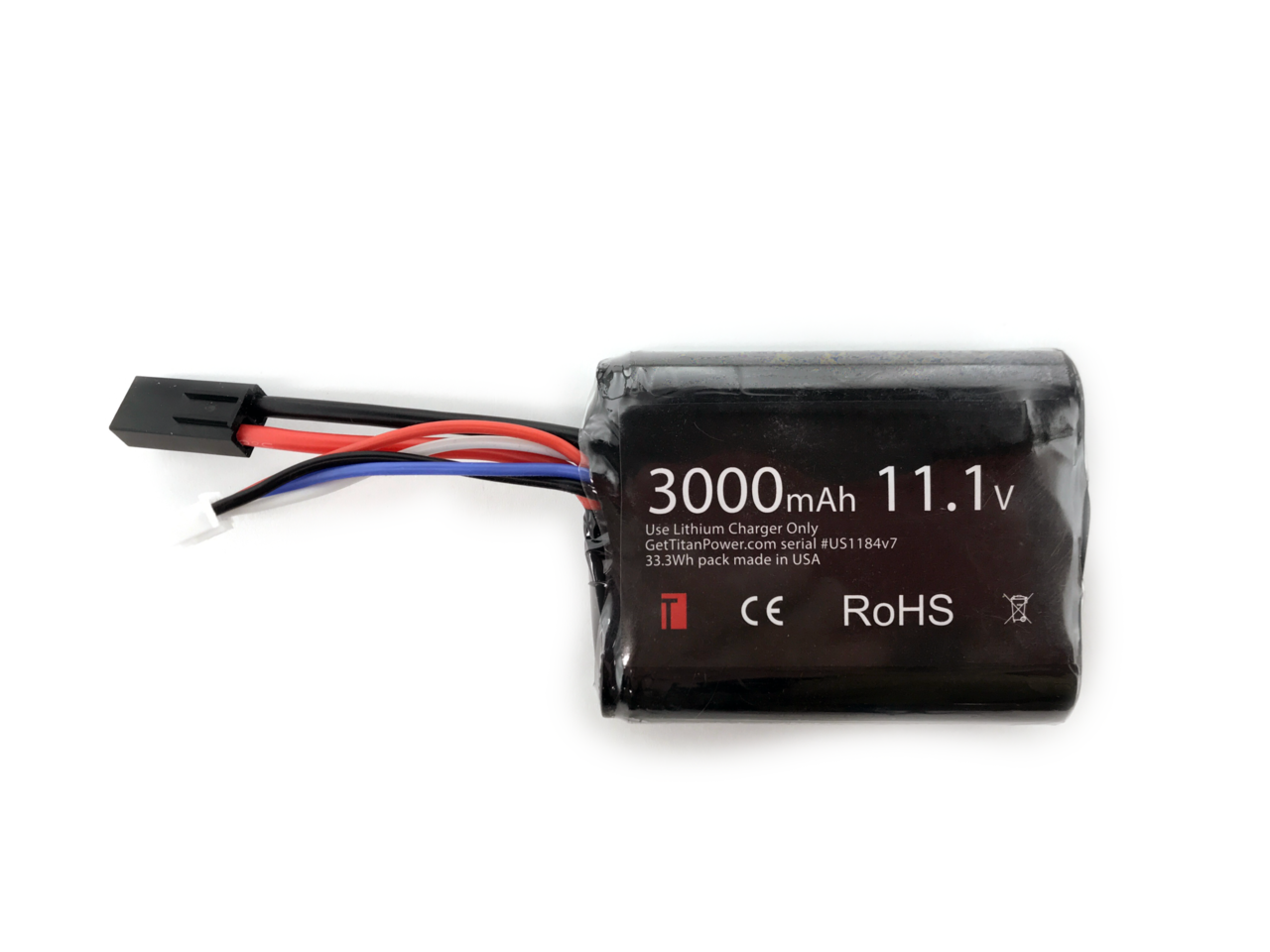 Titan 11.1v Li-ion 3000mAh Brick Tamiya