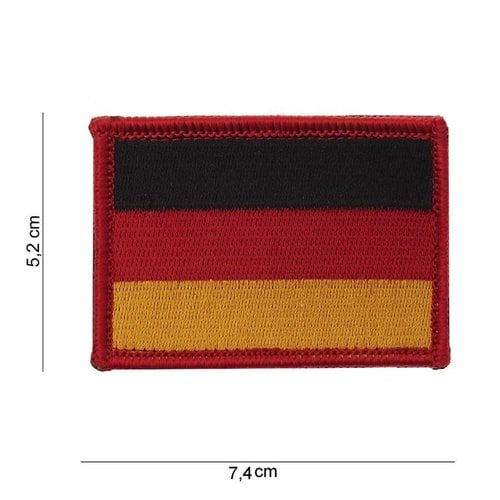 101Inc. German flag Patch of fabric with Velcro