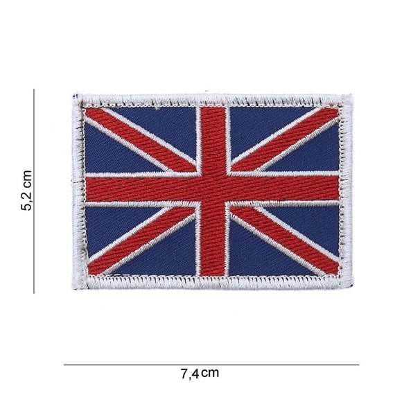Drapeau britannique | Tissu avec Velcro