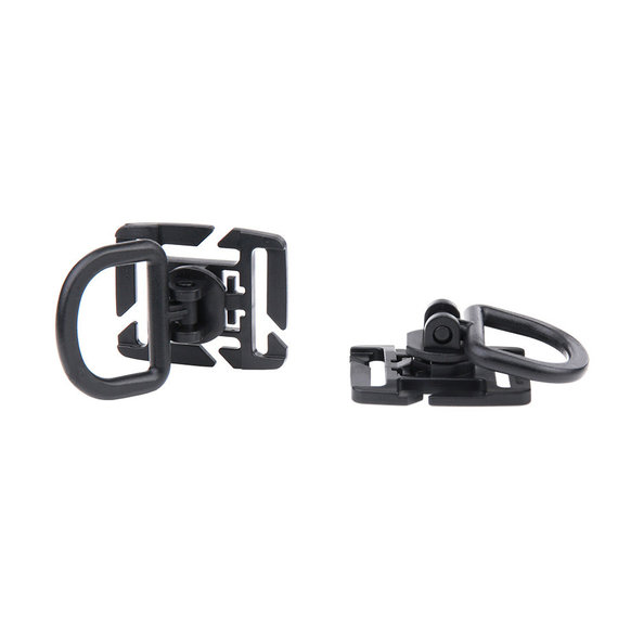 Molle D Ring 2-Pack Black
