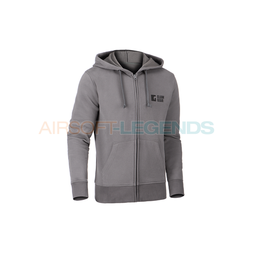 Clawgear CG Logo Zip Hoodie Wolf Grey Clawgear CG Logo Zip Hoodie Wolf Grey