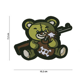 101Inc. Terror Teddy Fabric Patch Green