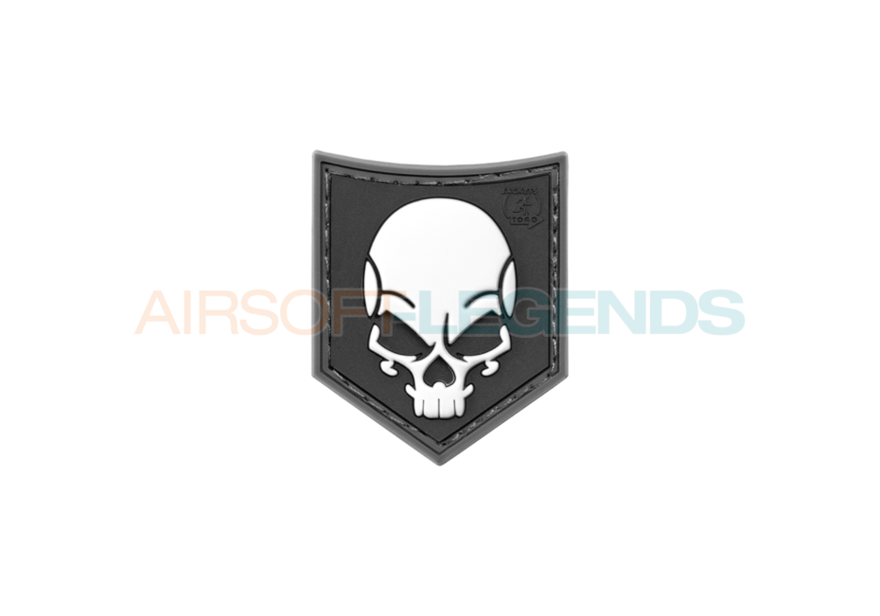 JTG SOF Skull Rubber Patch Black