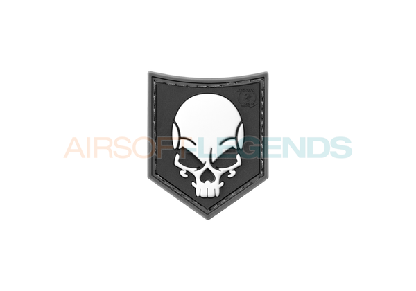 JTG SOF Skull Rubber Patch Black