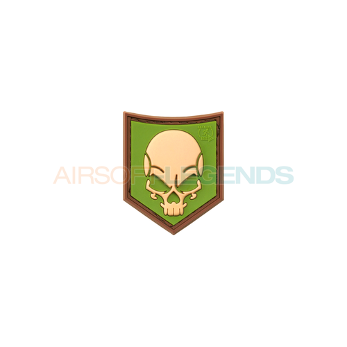 JTG SOF Skull Rubber Patch Green JTG SOF Skull Rubber Patch Green