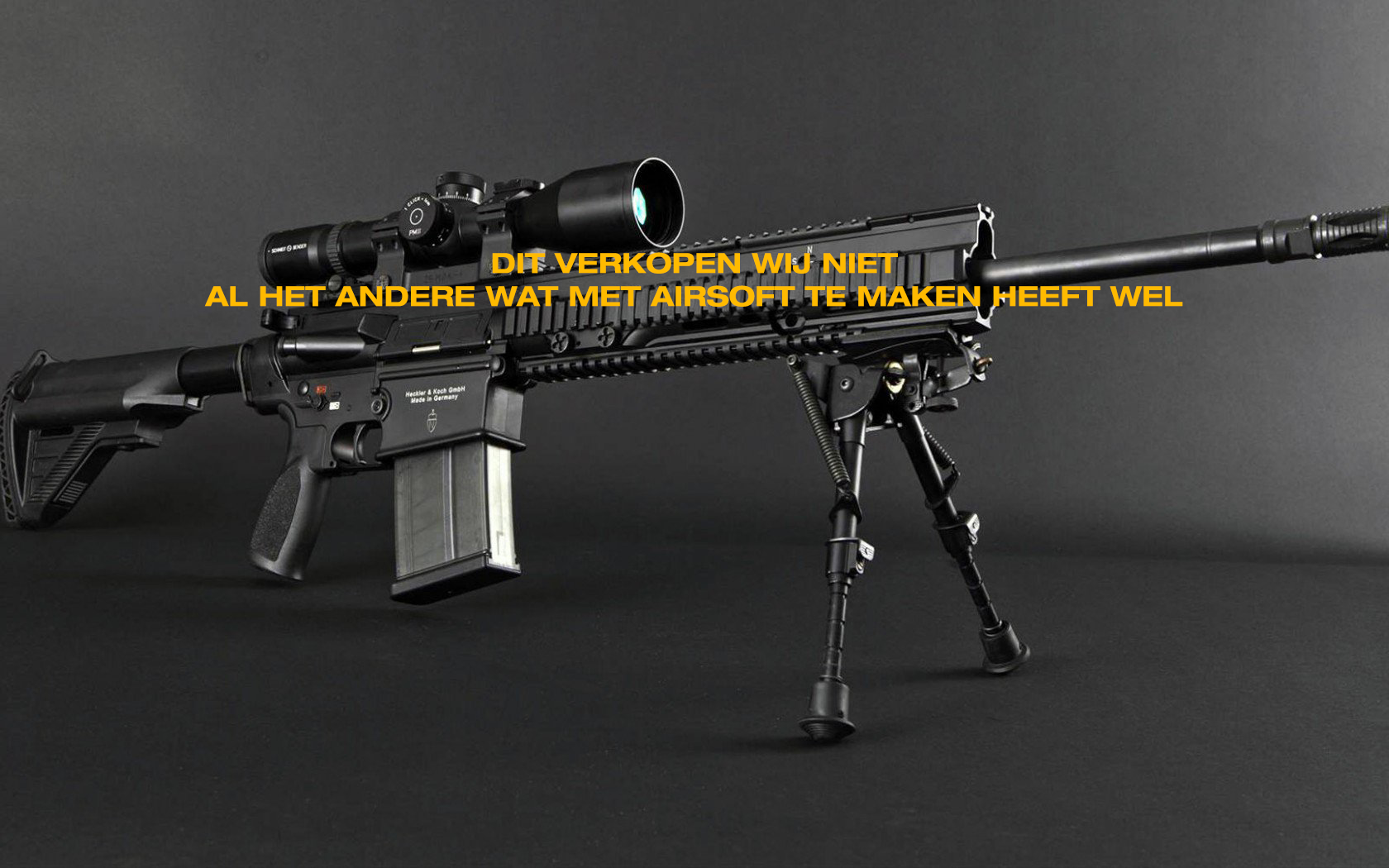 Wij verkopen geen Airsoft replica's