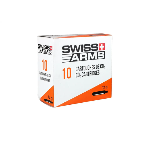 Swiss Arms 12gr CO2 Capsules Box of 10 Swiss Arms 12gr CO2 Capsules Box of 10