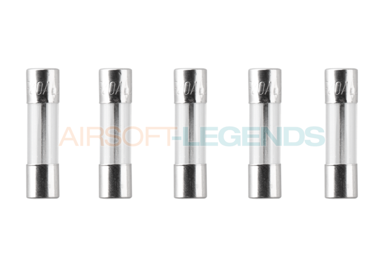 Nimrod Glass Type Fuse 5x20mm 20A 5pcs