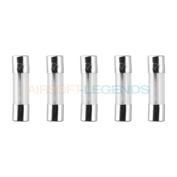 Glass Type Fuse 5x20mm 25A 5pcs
