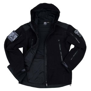 101Inc. Heavy Duty Fleece Vest with Hoody Black