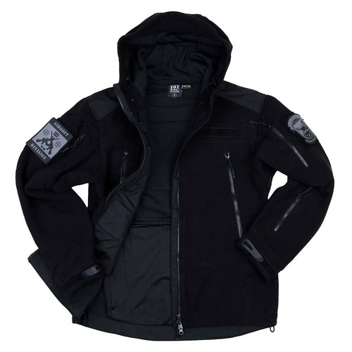 101Inc. Heavy Duty Fleece Vest with Hoody Black 101Inc. Heavy Duty Fleece Vest with Hoody Black