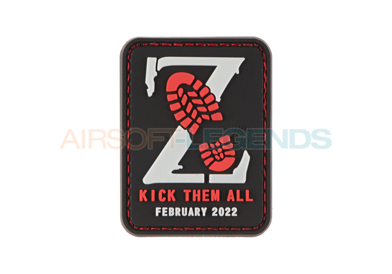 JTG Kick Them All Z Patch Red JTG Kick Them All Z Patch Red