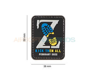 JTG Kick Them All Z Patch Blue