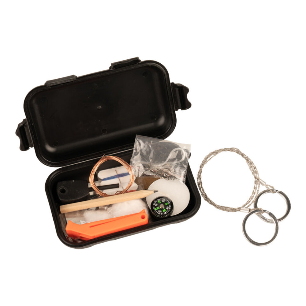 Fosco Waterproof Combat Survival Kit Black