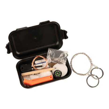 Fosco Waterproof Combat Survival Kit Black