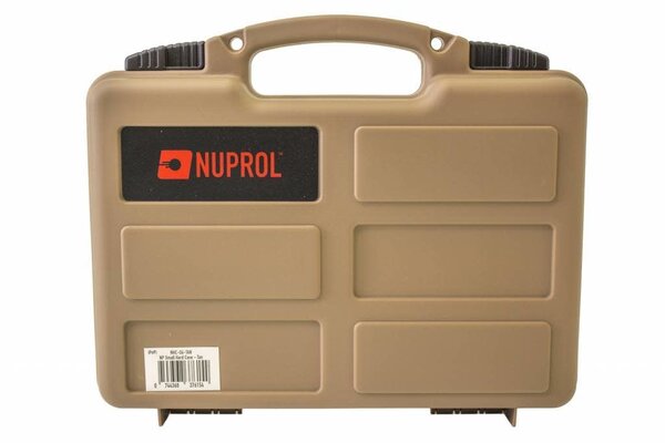 Nuprol Small Pistol Hard Case Wave Foam Tan Nuprol Small Pistol Hard Case Wave Foam Tan