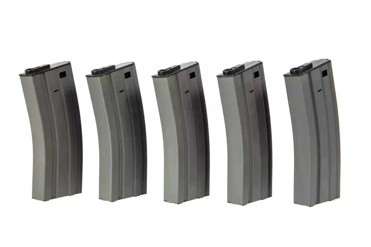 Specna Arms M4/M16 Mid-Cap Magazine 120rds 5-Pack Black