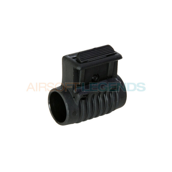 Offset Flashlight Mount Black