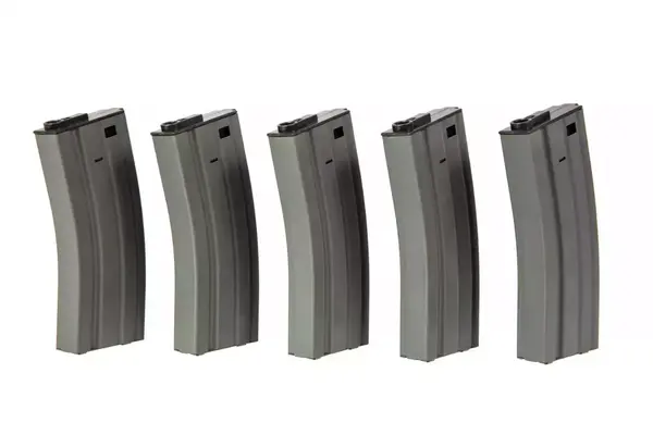 Specna Arms M4/M16 Mid-Cap Magazine 120rds 5-Pack Tan Specna Arms M4/M16 Mid-Cap Magazine 120rds 5-Pack Tan