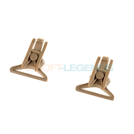 Goggle Swivel Clips 36mm Dark Earth