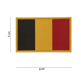 101Inc. Ecusson en caoutchouc du drapeau belge 101Inc. Ecusson en caoutchouc du drapeau belge