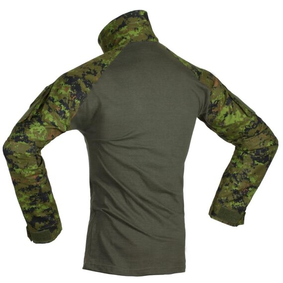 IDOGEAR Battle Shirts Tactisch Shirt Lange Mouwen Elleboogbeschermers Militaire Shirts met Zakken Airsoft Kleding Tops, Ranger Green, M