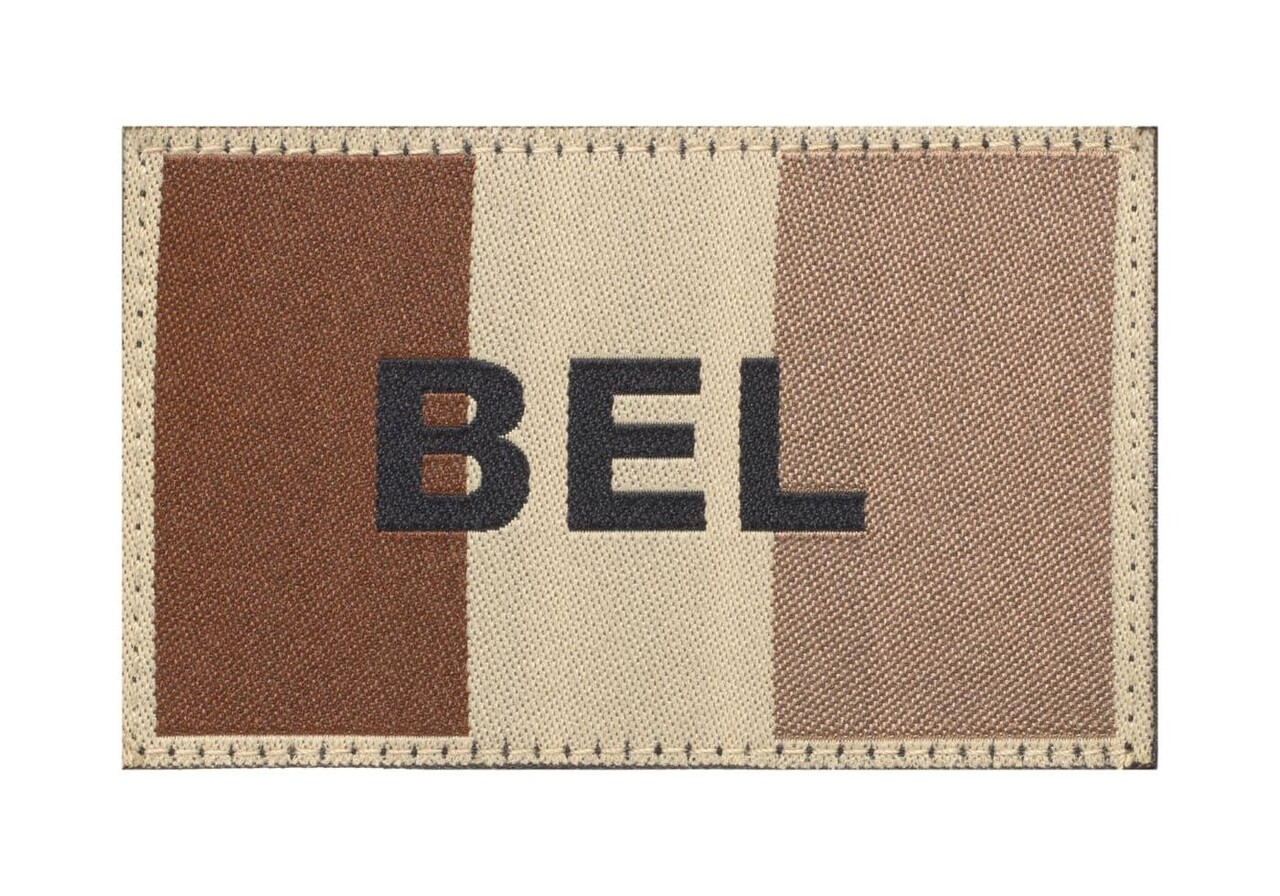 Clawgear Belgium Flag Patch Desert