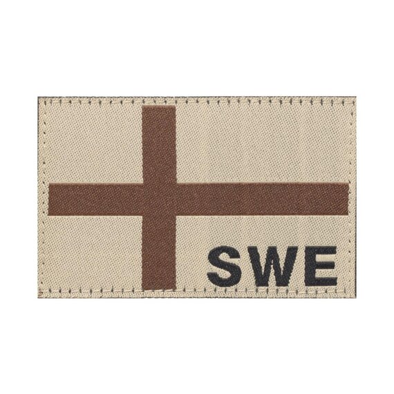 Sweden Flag Patch Desert