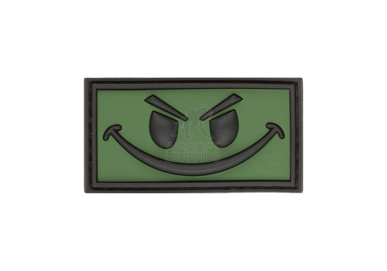 JTG Evil Smiley Rubber Patch OD Green