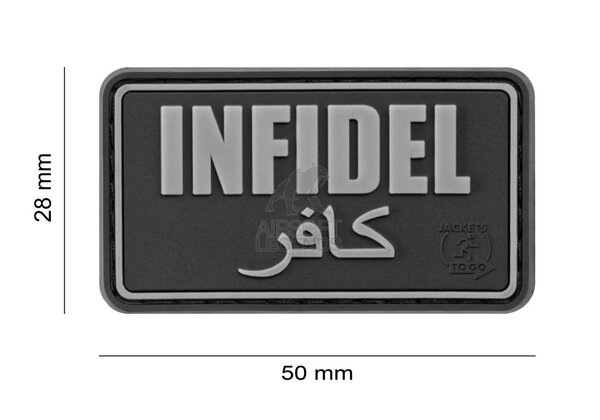 JTG Infidel Rubber Patch Black