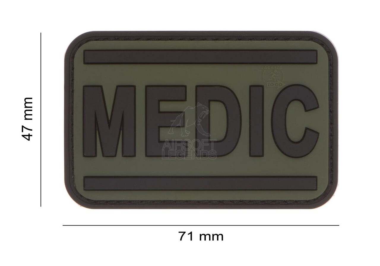 JTG Medic Rubber Patch OD Green