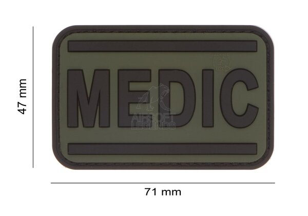 JTG Medic Rubber Patch OD Green